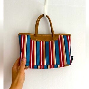 Colorful Striped Handbag by Ocaba